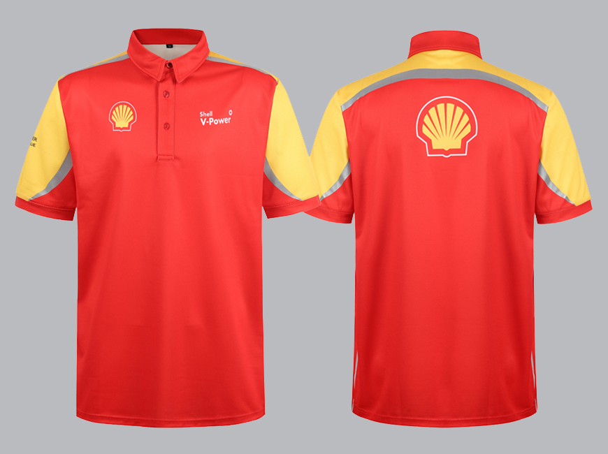 Shell Company's polo shirt workwear cooperation case