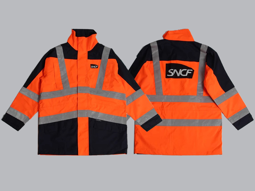 Customized Reflective Safety Workwear Case for SNCF