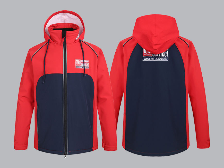 Customization Case of Softshell Jacket Bild for Germany's Bild Newspaper